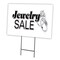 Signmission Jewelry Sale Yard Sign & Stake outdoor plastic coroplast window, C-1216-DS-Jewelry Sale C-1216-DS-Jewelry Sale - alternate 1